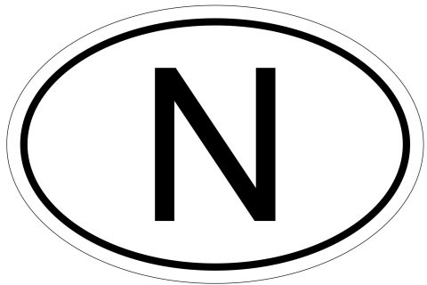 Kiwistar - Autoaufkleber - 10x6,6 cm - außen klebend - Norwegen N 10 x 6,6cm Autoaufkleber Sticker Aufkleber KFZ Flagge Fahne