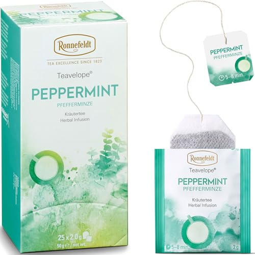 Ronnefeldt Teavelope Peppermint - Kräutertee, 25 Teebeutel, 50 g