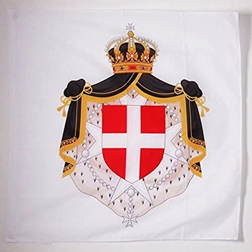 AZ FLAG Drapeau Armoiries Ordre de Malte 90x90 cm Polyester 100D Fourreau | Usage intérieur et extérieur Drapeau décoratif de l'ordre de Malte coutures doubles et bords renforcés avec fourreau pour mât