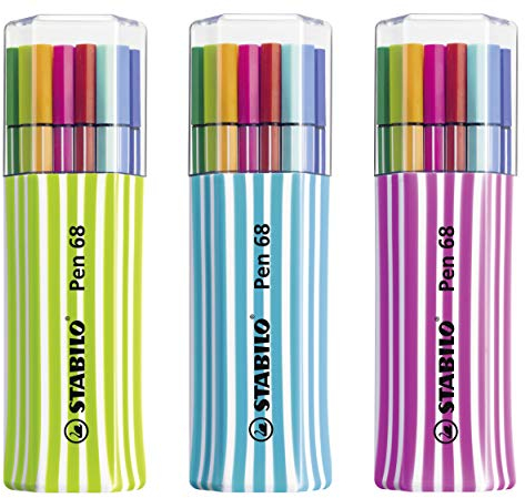 STABILO - Premium-Filzstift - Pen 68-15er Single-Pack - mit 15 verschiedenen Farben