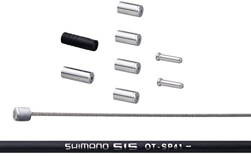SHIMANO Road Edelstahl Schaltkabel und Gehäuse Set, Schwarz