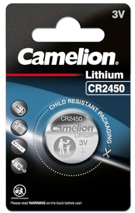 CAMELION pile bouton lithium cR 2450 3,0 v, 1er blister