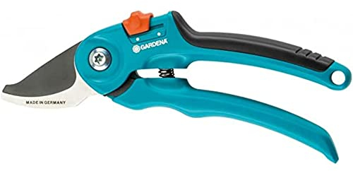 Gardena Sécateur à lame franche Classic B/S: cisailles robustes à lame franche pour bois frais jusqu'à 20 mm de diamètre, tête de coupe inclinée, avec rainure à sève et coupe-fil (8854-20)