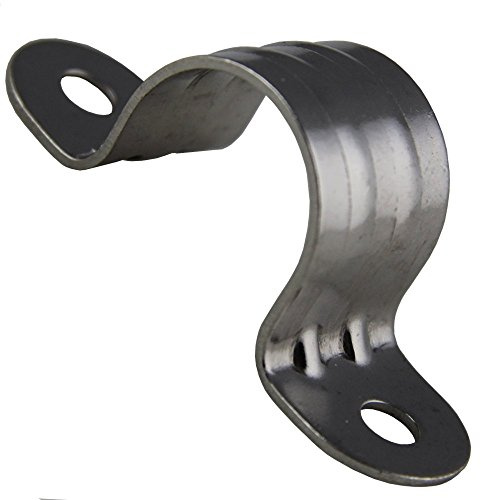 BOOTSTEILE BRAUER 5 Stück Rohrschelle HALB D= 25 mm - Edelstahl A2 AISI 304