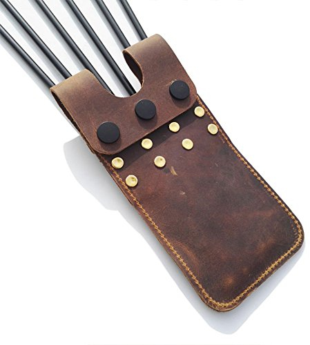 ZSHJG Archery Pocket Arrow Köcher Leichte Hüfte Pocket Quiver Gürtel Taille Köcher für 6 Pfeile Lagerung (Braun)