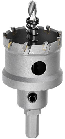 sourcing map Hartmetall Lochschneider, Lochsägen für 5mm Edelstahlblech Metall 42mm