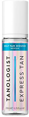 Tanologist Self Tan Mousse Medium (200 ml) Clear Self Tanning Foam For Sensitive Skin Dermatologist Approved Clean Ingredients & Vegan