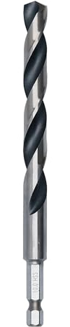 Bosch 1x Metal HSS Twist Drill Bit with Hex Shank | for Steel, Non-ferrous metals, Ø 10,00 mm, Professional Accessory Drill Drivers