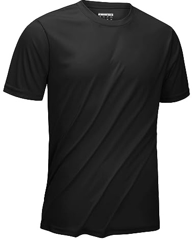 KEFITEVD Homme T-Shirt Manche Courte avec Col Rond Homme de Course T-Shirt Séchage Rapide Léger Top pour Homme