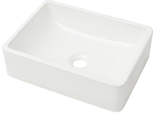 Lavabo in ceramica lavamani lavabo per bagno WC 41 x 30 cm bianco 02_0002526