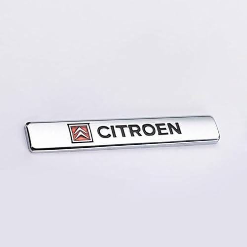 FURREN Insigne De Logo De Voiture pour Citroen C3 C4 C5, Autocollant l'emblème Remplacement Avant Capot Arrière Coffre Décoration Insigne Pièces Détachées Auto
