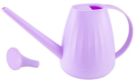 Folpus Regadera de 2L, práctica Boca Larga, práctica regadera de jardín, Herramientas de jardinería para regar Plantas y Verduras al Aire Libre, PÚRPURA