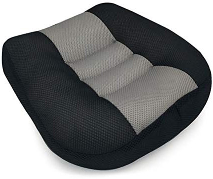 BSTCAR Cojín para Asiento Elevador de Coche, Cojín para Asiento Elevador de Altura, Cojín Portátil para Asiento de Coche para Camiones, Coches, Sillas, Sillas de Ruedas (Gris Oscuro)
