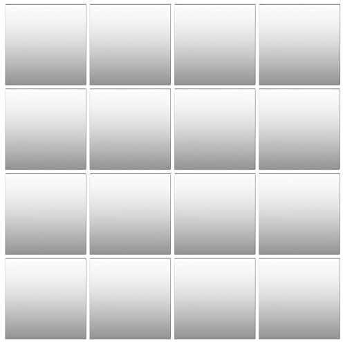 IGTOPS espejo adhesivo autoadhesivo, para pegar, lámina flexible, de pared 0,2 mm, autoadhesivo para baño, salón, dormitorio, armario (16, 30 x 30 cm)