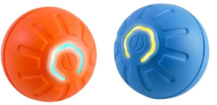Giwnhvx 2 Pezzi Pallina Giocattolo per Cane Intelligente Giocattolo Elettronica Interattiva per Animali Domestici Palla Mobile USB Rimbalzante Automatico per Regalo di Compleanno Cucciolo