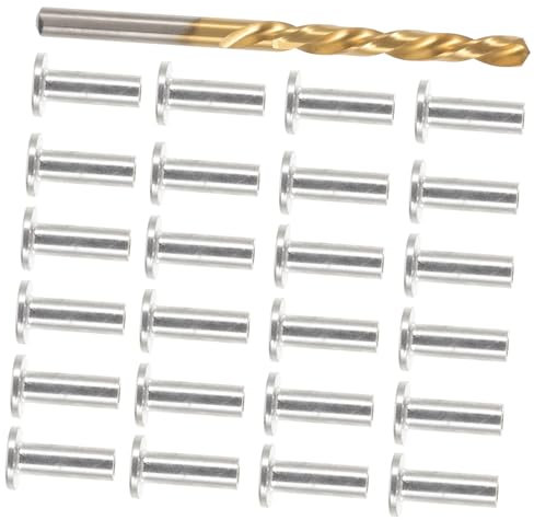 KICHOUSE Stainless Steel Cable Railing Kit Protector Sleeves Grommets Hardware for Diy Cable Railings Heavy Duty Easy Assembly