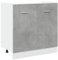 vidaXL Armadio per Lavabo Grigio Cemento 80x46x81,5 cm in Multistrato, Armadio Inferiore lavello, mobiletto da Cucina, unità Cucina