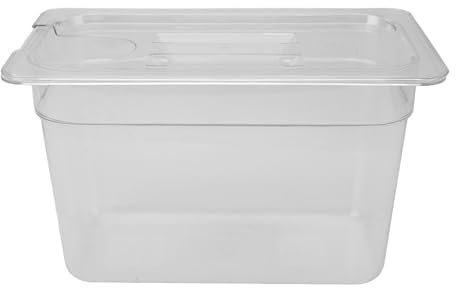 Sous Vide Container with Lid, 6.9L Slow Cooker Clear Transparent PC Material Heat Resistant Sous Vide Pot for Immersion Circulator Cookers, for Culinary Sous Vide Cooker