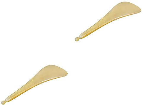 Ipetboom 2stücke Eye Stick Aus Natürlichem Yak-horn Multifunktionaler Augen-massage-stick Für Männer Und Frauen Für Hautpflege Und Augencreme-anwendung Design