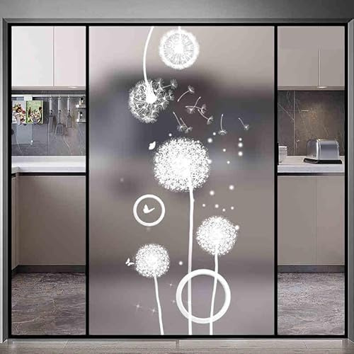 Fensterfolie Blickdicht 60X120CM Lavendel Sichtschutzfolie Fenster von Aussen Anti-Uv,Fenster Folie Blickschutz für Badezimmer, Duschkabine Sowie Türen, Umkleide