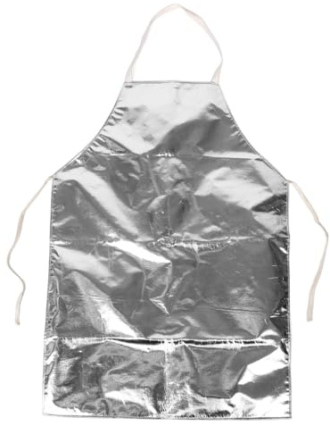 HONITANO Delantal Industrial Resistente Alta Temperatura con Aislamiento Aluminio Foil Protección Ignífugo para Soldadura y Trabajos Industriales