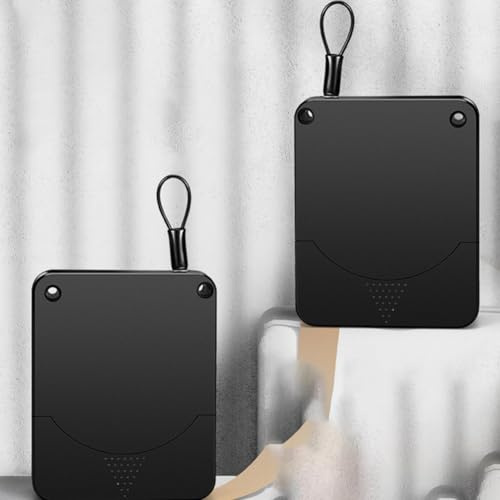 Gettimore Automatischer Türschließer mit Dämpfungspuffer Schiebetüren, 800g Zugkraft, 15m Kabel, Schwarzweiß