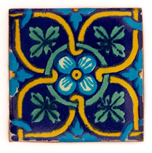 Mexikanischen Handgemachten Talavera, 5cm Fliesen - Einzelfliese