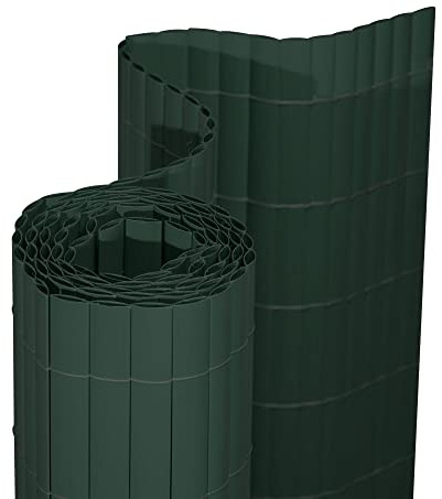 jarolift Premium Canisse en PVC Brise Vue pour Jardin Balcon Et Terrasse Clôture De Protection Visuelle Cache-clôture, 180 x 800 cm (1x 3m + 1x 5m Longueur) Vert
