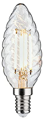 Paulmann 28707 LED Lampe Filament Kerze 4,7W Leuchtmittel dimmbar Klar 2700K Warmweiß E14