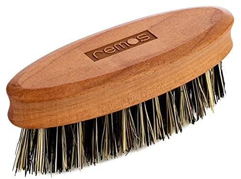 REMOS Bartbürste mit veganer Pflanzenfaser aus heimischem, edlen Birnbaumholz
