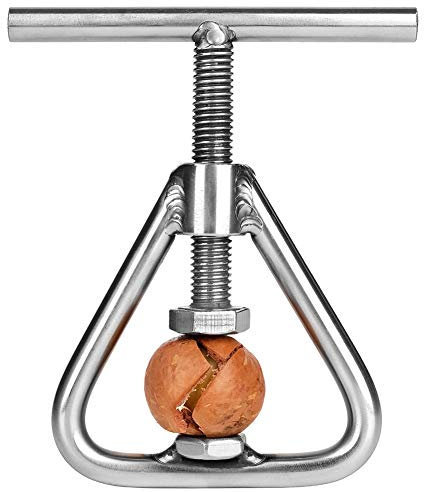 Cascanueces Manual,Cascanueces Manual De Metal,Cascanueces Máquina Partir Almendras, Cascanueces Manual De Nueces Con Base De Madera (Todo el metal)