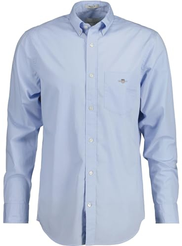 GANT REG Poplin Shirt Chemise, Light Blue, XXL Homme