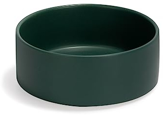 SPUNKYJUNKY Keramik Hundenapf Fressnapf Futternapf Katzennapf Napf für Katzen und Hunde (400ml, Grün)