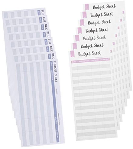 NUOBESTY 48blätter Budget Planer Mit Blättern Multifunktionale Budget Karten Und Notebook Für Kosten Planung Praktisch Für Zuhause Reisen Und Büro