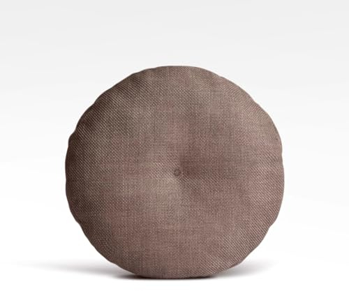 CMJSGG Runde Atmungsaktive Baumwolle Leinen Bodenkissen Solid Color Balkon Raum Bodenkissen Waschbare abnehmbare Sitzkissen für Yoga Wohnzimmer