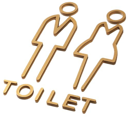 VYIBPDY Targhe per WC Autoadesive per Signore e Signori, Hotel, Ufficio, Segni Della Porta del Bagno per La Casa, Memorizzare, Parcheggio, Ristorante