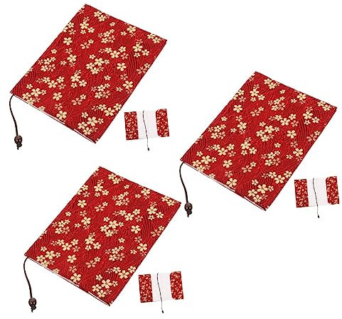 COHEALI 3St Buchumschlag Buchumschläge für Hardcover a5 Buch Jacke für Hardcover klar b6 protect schutzzelt ärmellätzchen deko tisch stylischer Buchschutz ornamentale Buchdekoration Stoff