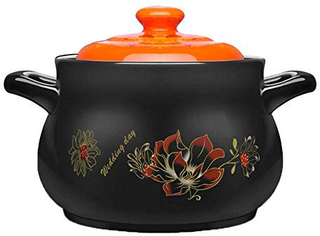 Msuiiixcccc Saucepan Pot Ceramic Cooking Pot - High Temperature Casserole Soup Pot Soup Pot Small Ceramic Sauce Small Ceramic Saucepan Soup Pot stew Pot - 3L (3L)