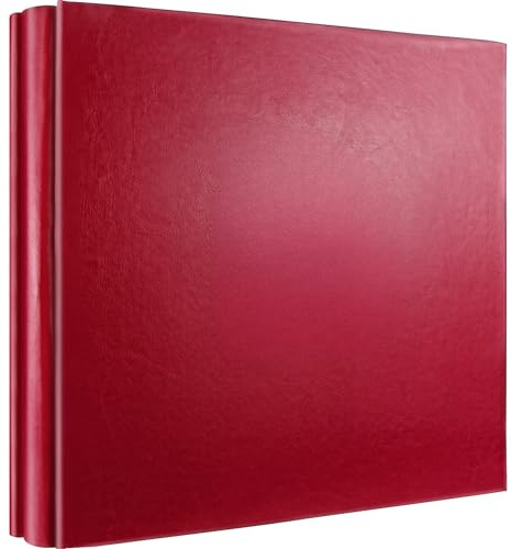Rdylymx Album fotografico rosso, 6 x 4, 600 foto, pagine nere, grande capacità