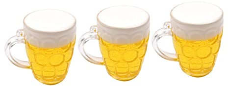 VALICLUD 3stücke Bierkrug-imitation Tortenaufsatz Für Kuchenlayout Oktoberfest-accessoires Und Schreibtisch-ornamente Aus Umweltfreundlichem Material