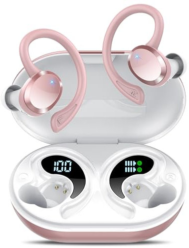 Bluetooth Kopfhörer, Kopfhörer Kabellos Bluetooth 5.4, In Ear Kopfhörer mit HiFi Stereo, 68Std Spielzeit Kabellose Kopfhörer mit ENC Noise Cancelling Mics, IP7 Wasserdicht Ohrhörer Dual LED-Anzeige