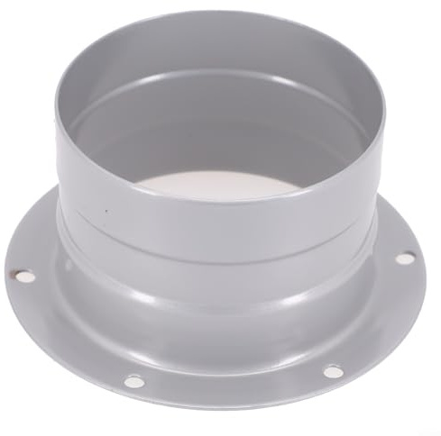 ZWEquipint Metall-Flansch-Entlüftungsrohrverschraubung, Wandmontage, Luftk-Anschluss, runder Lüftungsanschluss-Adapter, mit mehreren Durchmessern 75 200 mm (75 mm)