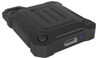 ICY Box (Mini M.2 NVMe SSD Case 2230) USB 3.2 Gen 2 10 Gbit/s, robusto alloggiamento in zinco, incluso cuscinetto termico e cinghia di trasporto, design compatto per esterni, IB-1601MP-CU31