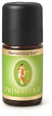 PRIMAVERA Ätherisches Öl Nanaminze bio 5 ml - Aromaöl, Duftöl, Aromatherapie - klärend, erfrischend, konzentrationsfördernd - vegan