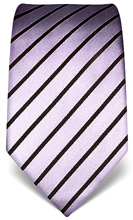 Vincenzo Boretti Cravate homme, pure soie, haute densité de tissage, anti-tâches, anti-salissures, hydrofuge, longue, accessoire élégant pour la chemise et costume - à rayures