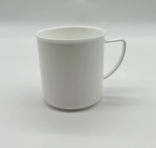 Taza para niños, 180 ml, vajilla de plástico, color blanco