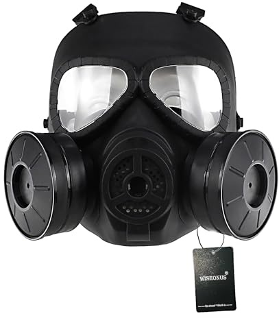 Paintball Mask Tactical Mask Full Face Protection Gear CS game Halloween Cosplay Masks with Double Turbo Fan