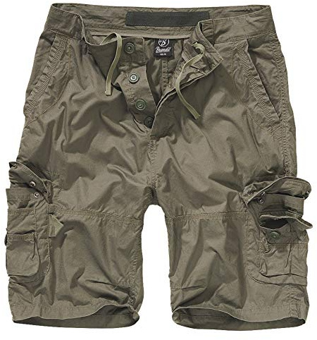 Brandit Ty Shorts, lätta shorts, 100% bomull, storlekar S till 5XL, oliv, 5XL