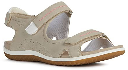 Geox Femme D Sandal Vega A Sandales, Taupe, 38 EU