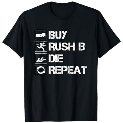 Buy Rush B Repeat lustiges cs Gamer go Insider Geschenk T-Shirt